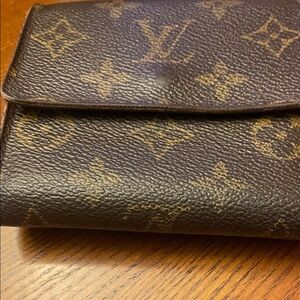 Louis Vuitton Monogram Canvas Wallet in Brown and Tan